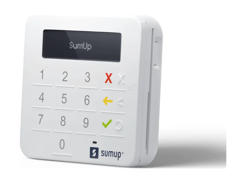 Maquininhas SumUp: Linha SumUp (Top, Solo e Smart) com as mesmas taxas em todos os modelos, Pix grátis e débito a 0,99%